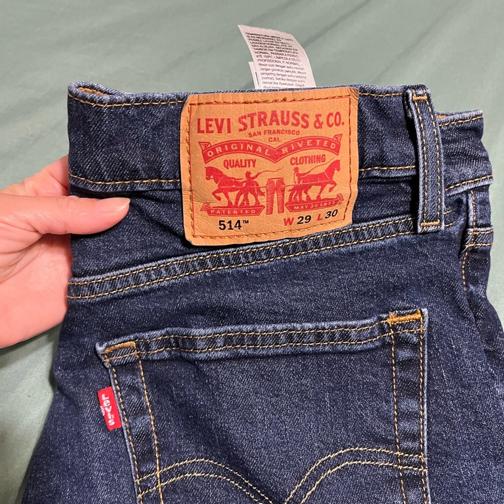 Levi's Dark Blue Slim Straight Jeans